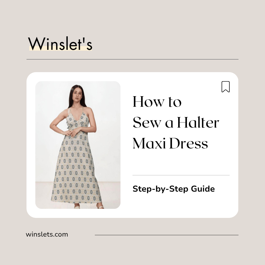 how to sew a halter dress HOW TO CUT AND SEW A HALTER NECK DRESS (Beginner Friendly)