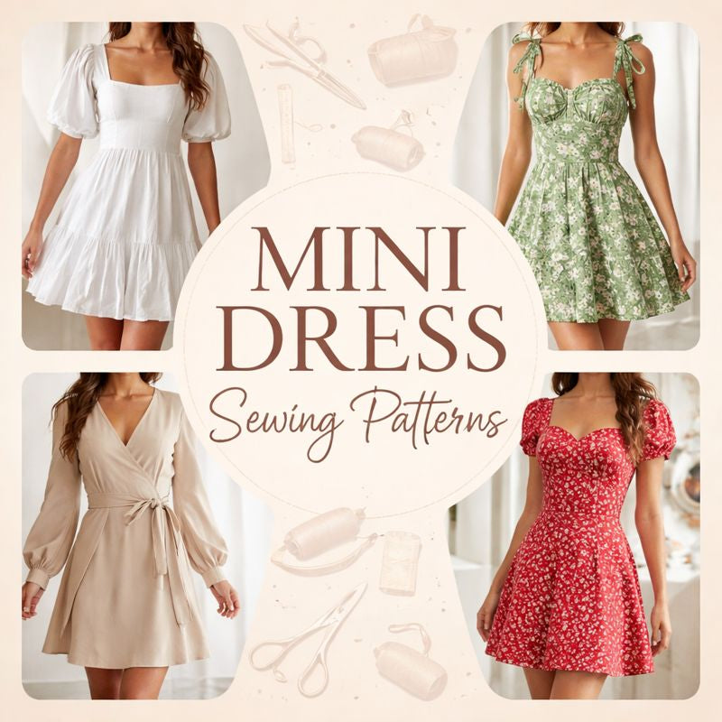 Mini Dress Sewing Patterns for Fashionable Short Dresses Winslet's Sewing Patterns Mini Dress Sewing Patterns for Fashionable Short Dresses Winslet's Sewing Patterns
