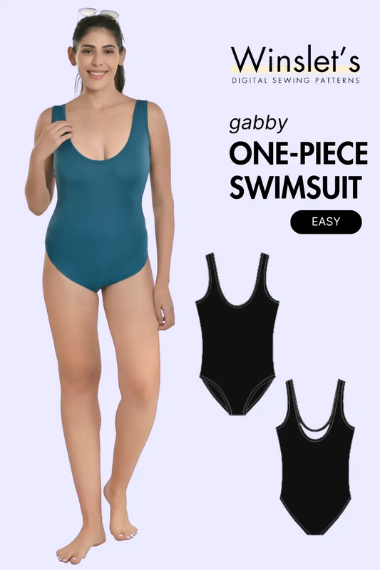 One Piece Swimsuit Sewing Pattern 'Gabby'