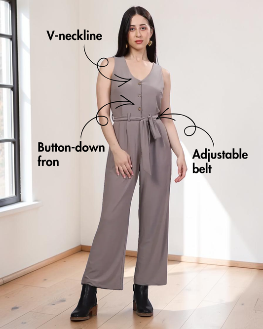 V-Neck Jumpsuit Sewing Pattern 'Parker'
