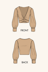 'Willow' Front Knot Top Sewing Pattern