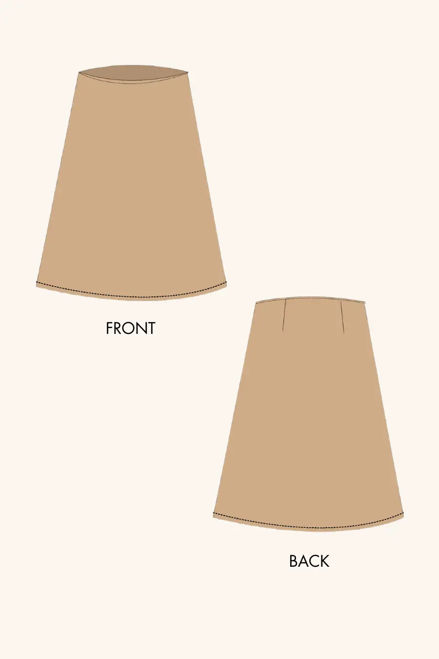 'Marigold' A line Skirt Sewing Pattern