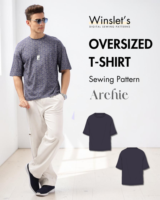 Men's Oversized T-shirt Sewing Pattern 'Archie'