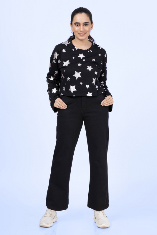 'Selena' Round Neck Sweatshirt Sewing Pattern