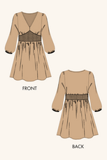 'Donna' Shirred Dress Sewing Pattern