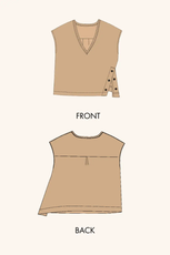 'Haze' V Neck Relaxed Top Sewing Pattern