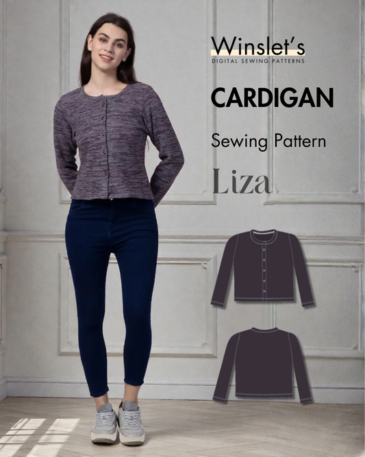 Cardigan Sewing Pattern 'Liza'