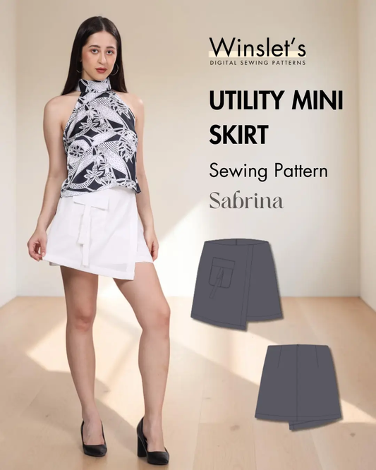 Utility Mini Skirt Sewing Pattern 'Sabrina'