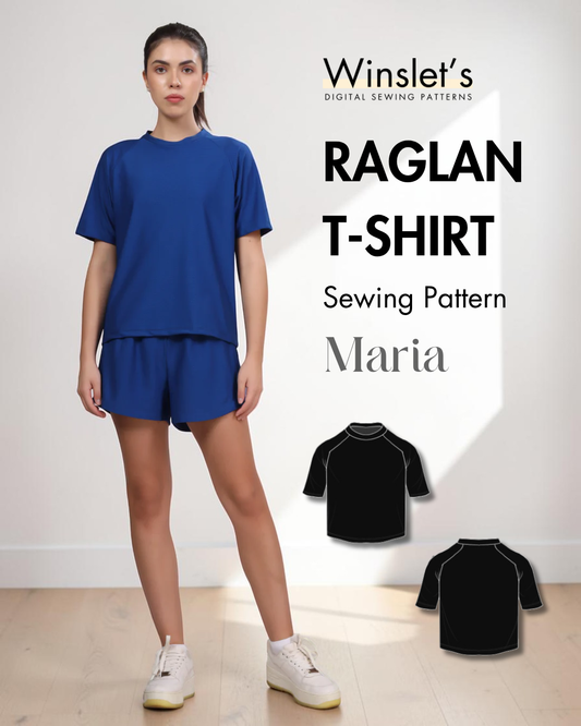 Raglan T-shirt Sewing Pattern 'Maria'