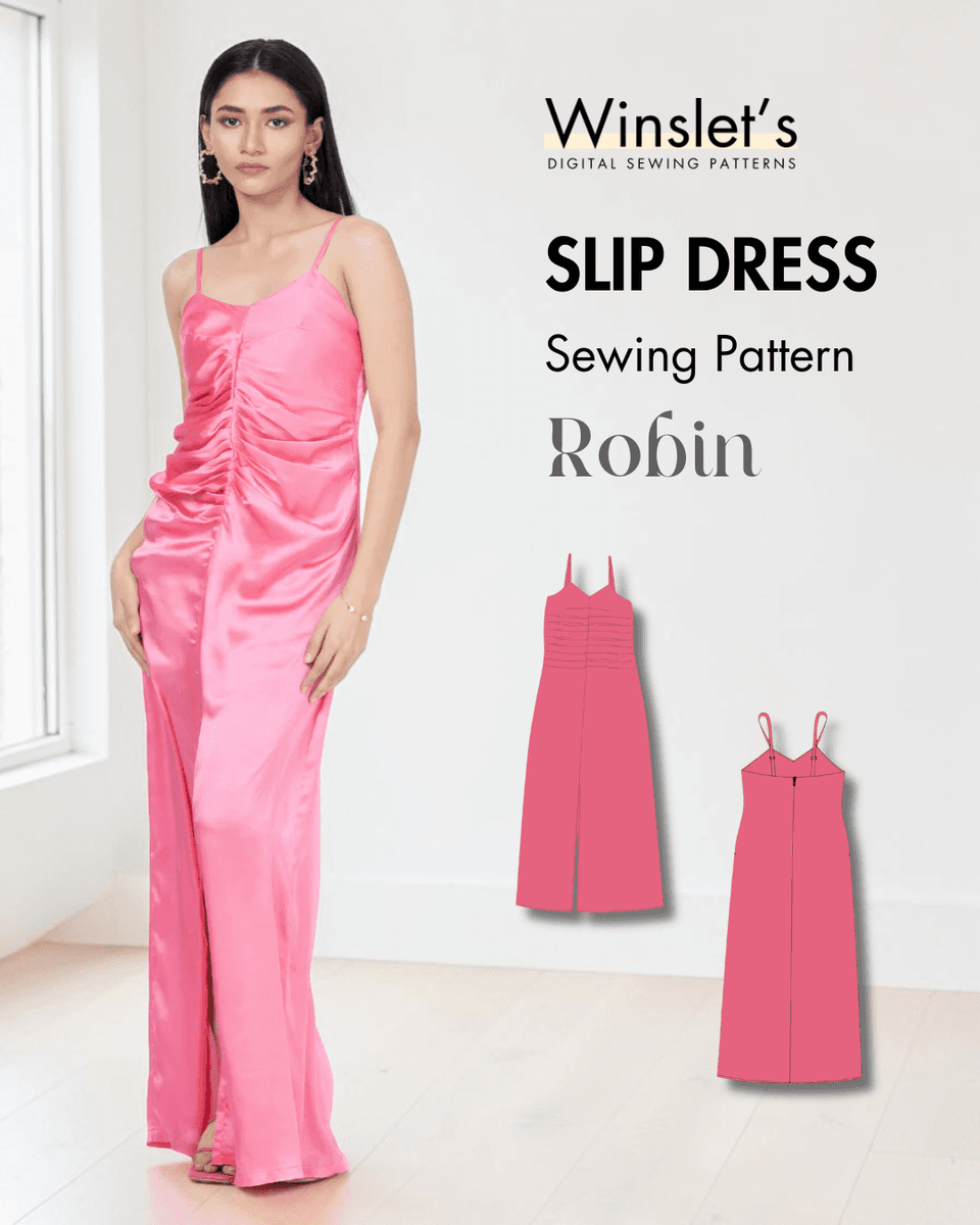 Slip Dress PDF Women's Maxi Dress Evening Wear Sewing Pattern 'Robin' Slip Dress PDF Women's Maxi Dress Evening Wear Sewing Pattern 'Robin'