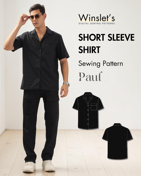 Men's Short Sleeve Shirt Sewing Pattern 'Paul'