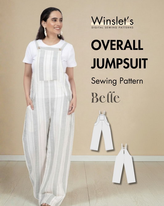 Overall Jumpsuit Sewing Pattern 'Belle'