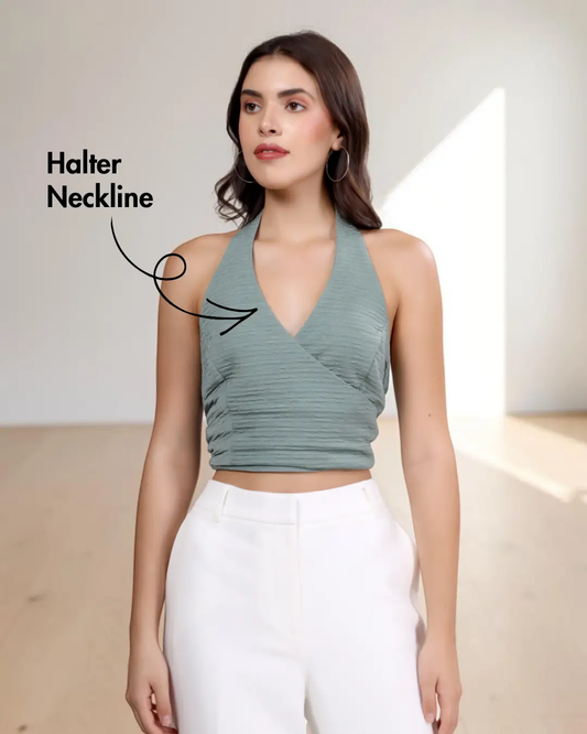Halter Tie-back Crop Top Sewing Pattern 'Cassie'