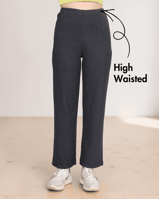 High-waisted women's pants with elastic waistband sewing pattern 'Michelle'