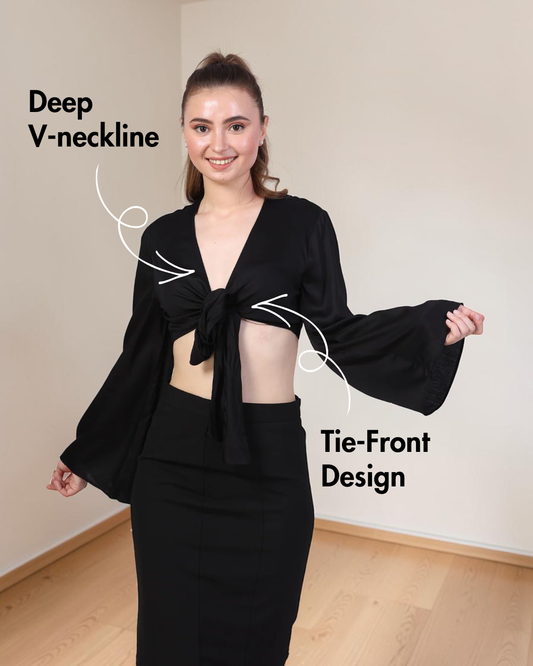 Tie Front Top Sewing Pattern 'Roxy'
