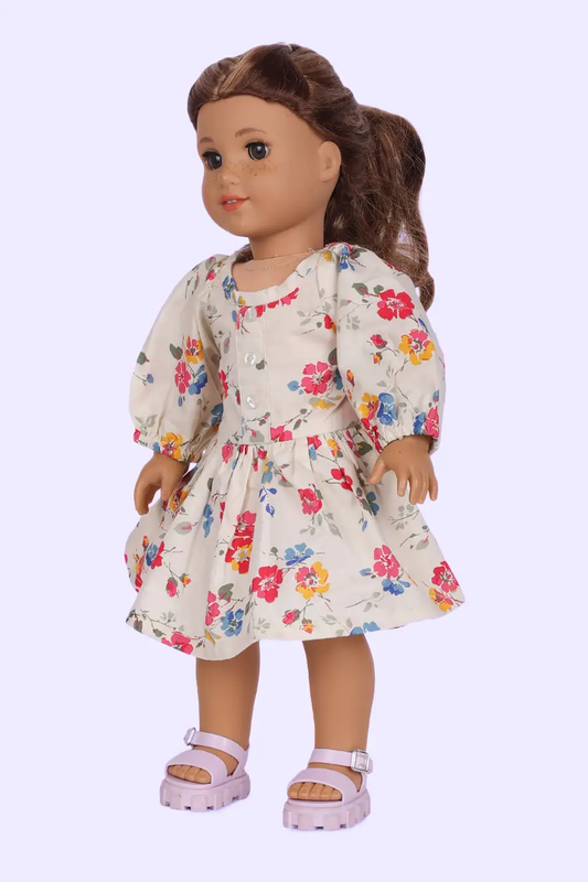 Dolls Flared Dress Sewing Pattern 'Millie'
