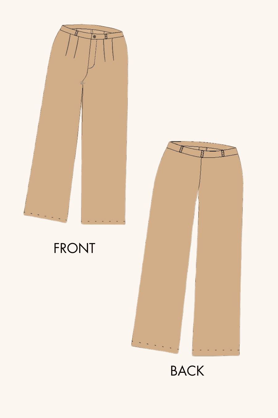 'Amelia' Formal Trousers Sewing Pattern