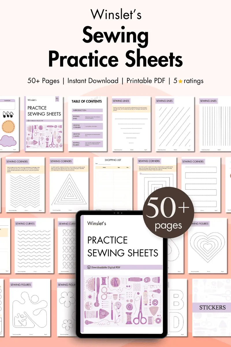 Sewing Practice Sheets Sewing Sheets For Beginners Learn Fast
