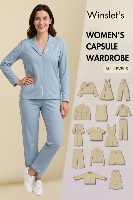 Women's Capsule Wardrobe Bundle: 15 Essential Sewing Patterns