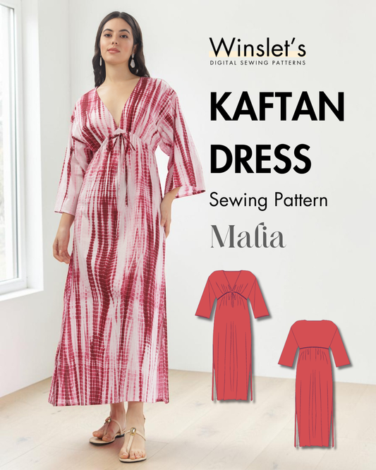 Kaftan Dress Sewing Pattern 'Malia'