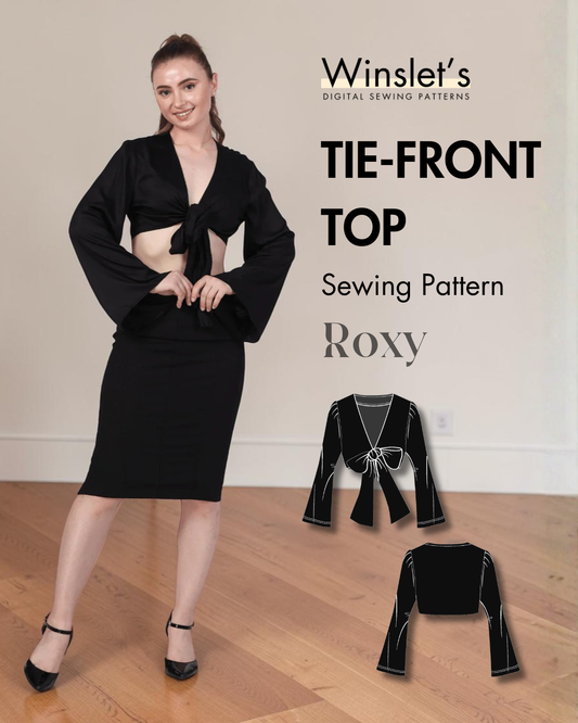 Tie Front Top Sewing Pattern 'Roxy'