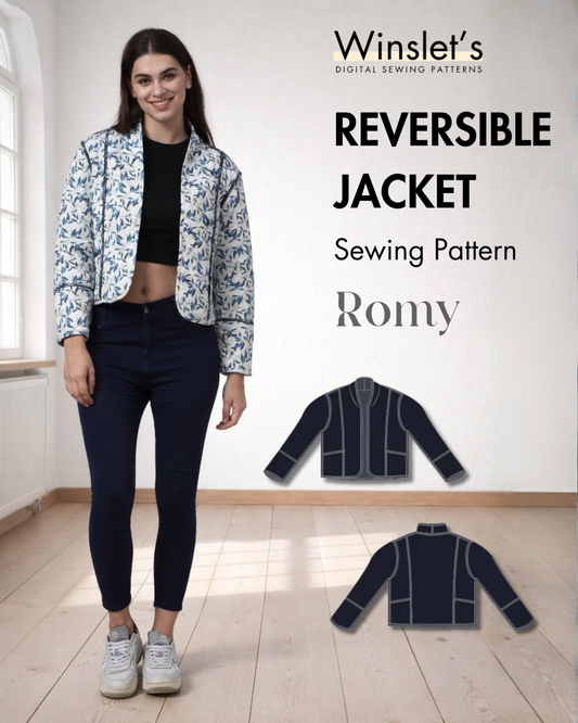Reversible Quilted Jacket Sewing Pattern 'Romy'