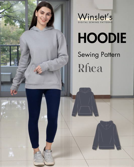 Hoodie Sewing Pattern 'Rhea'