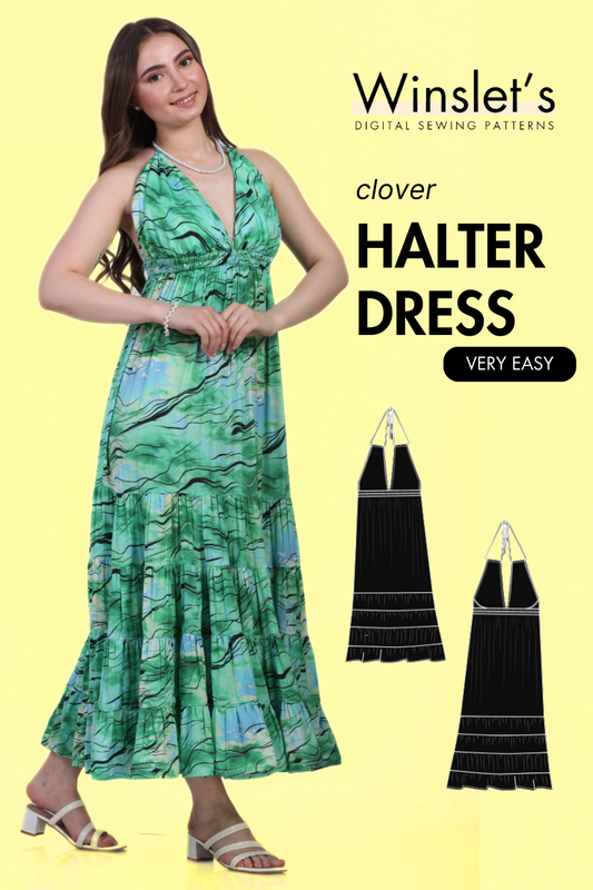 Halter Dress Sewing Pattern 'Clover'