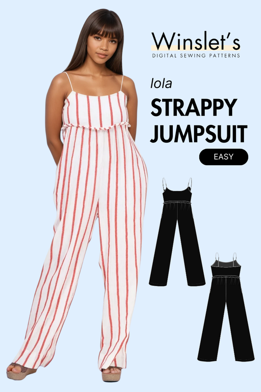 Strappy Jumpsuit Sewing Pattern 'Lola'