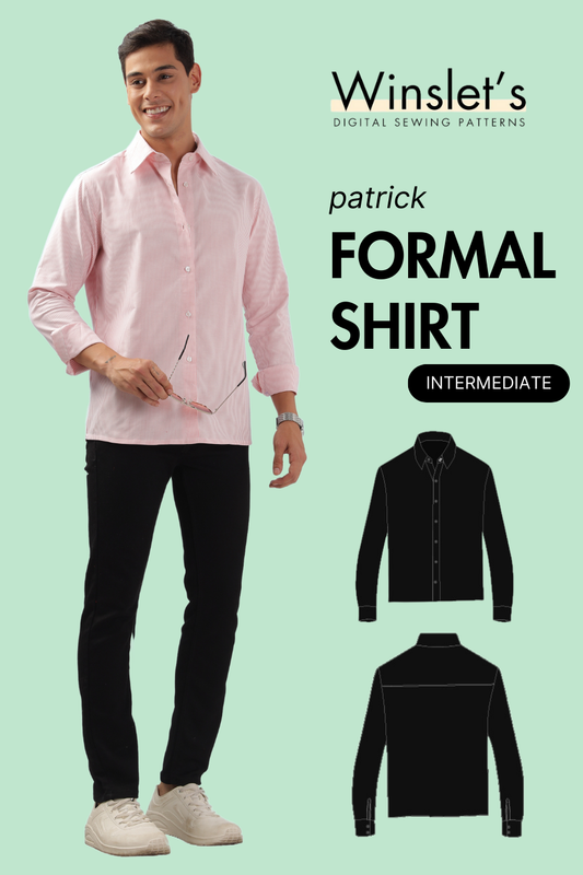 Men's Formal Shirt Sewing Pattern 'Patrick'