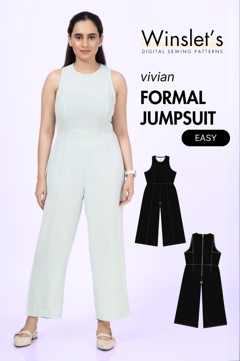 \"WEWILL ウィーウィル 3W JUMPSUIT - W-012-3001 Linen Norris Jumpsuit in Folk Tale