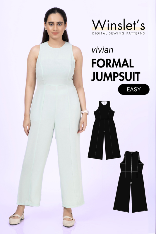 Formal Jumpsuit Sewing Pattern 'Vivian'