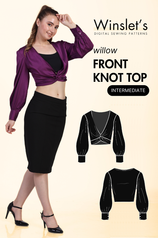 Front Knot Top Sewing Pattern 'Willow'