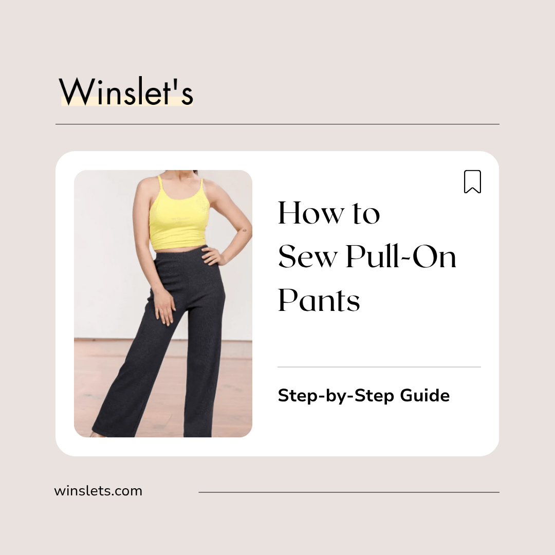 Michelle Pull-On Pants sewing pattern featuring straight-leg knit pull-on pants with a comfortable elastic waistband and relaxed everyday fit.