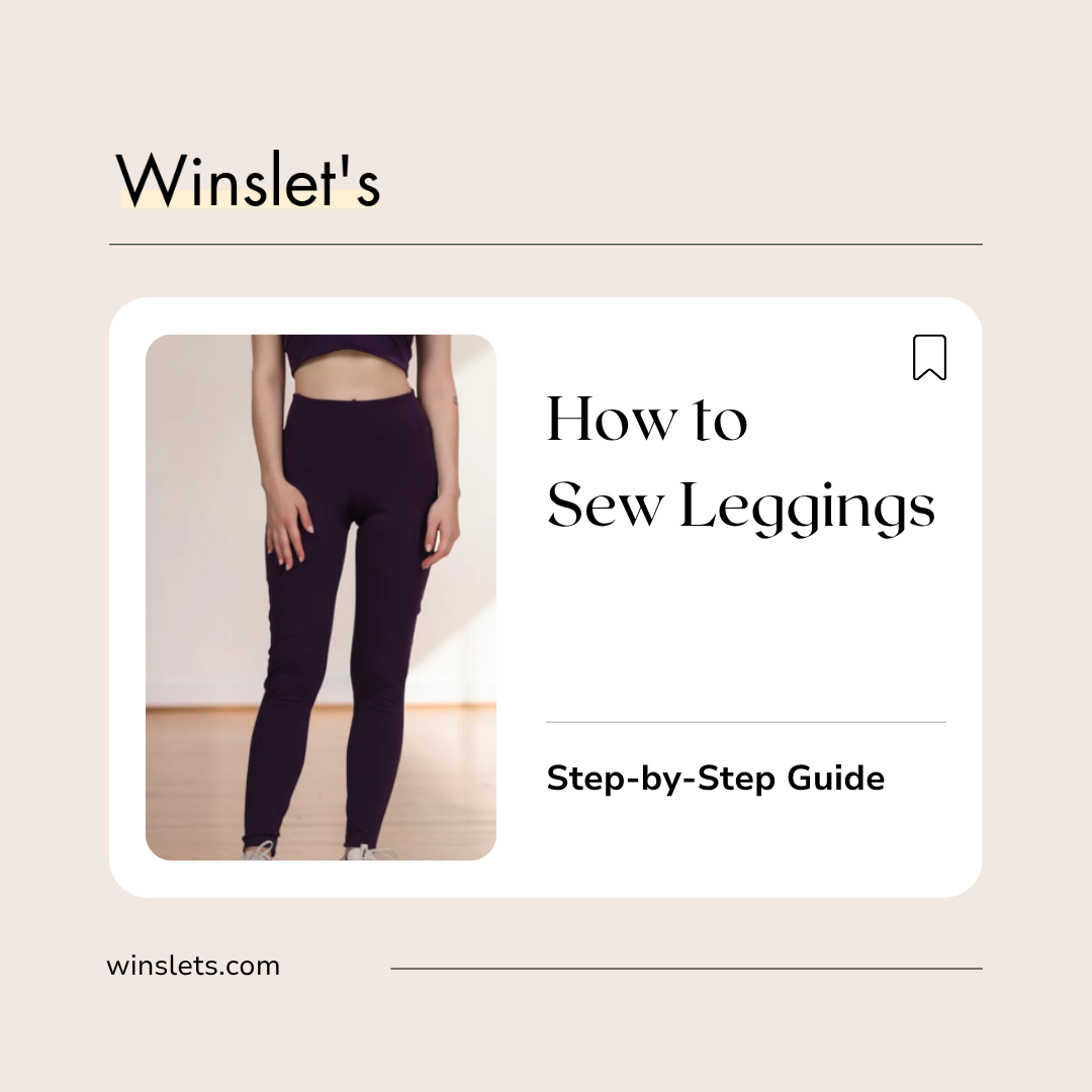 How to sew running leggings using the Winslet's Layla Leggings Sewing Pattern with side pockets and a high-waisted design.