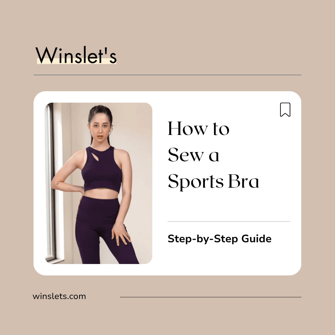 How to sew the Layla Cutout Sports Bra sewing pattern with step-by-step instructions by Winslet's.