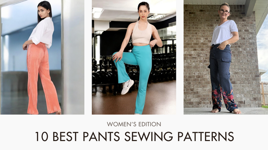 Stylish women's pants from top 10 sewing patterns collection.