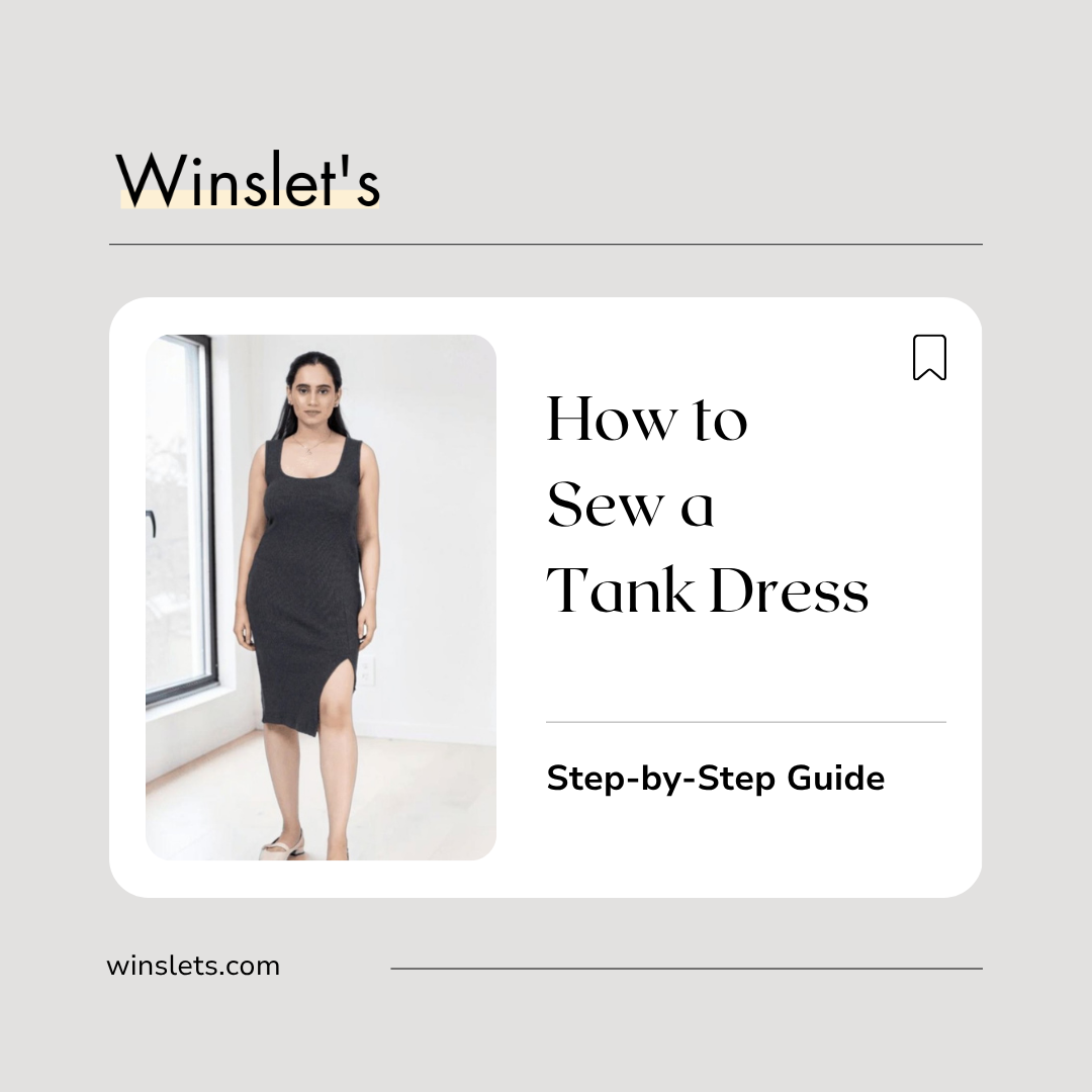 Pamela Tank Dress sewing pattern featuring a sleeveless bodycon silhouette, side slit, and back cutout detail sewn in cotton spandex rib knit fabric.