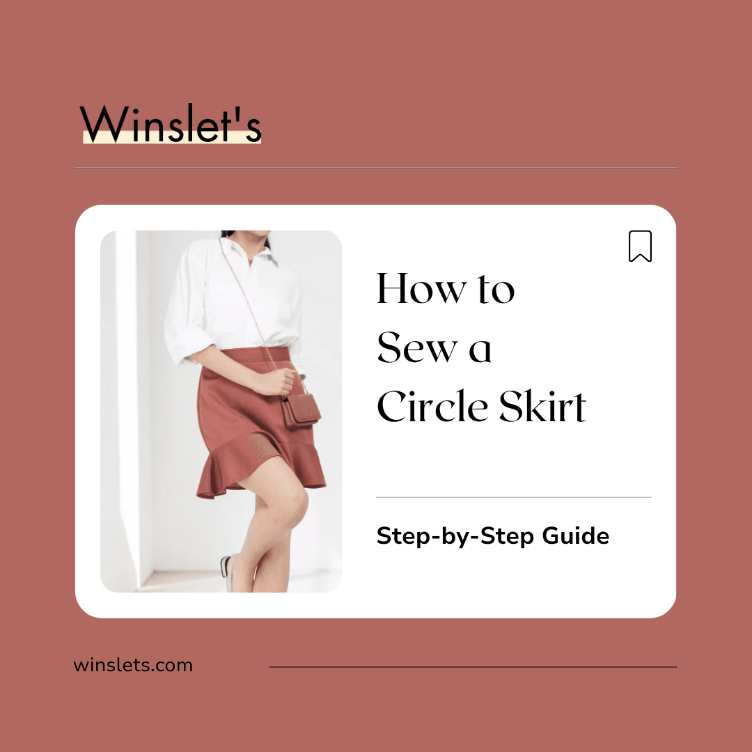 Woman wearing the Winslet's Circle Skirt featuring a full flared silhouette, fitted waistband, back zipper closure, and an elegant drape suitable for everyday wear and special occasions.