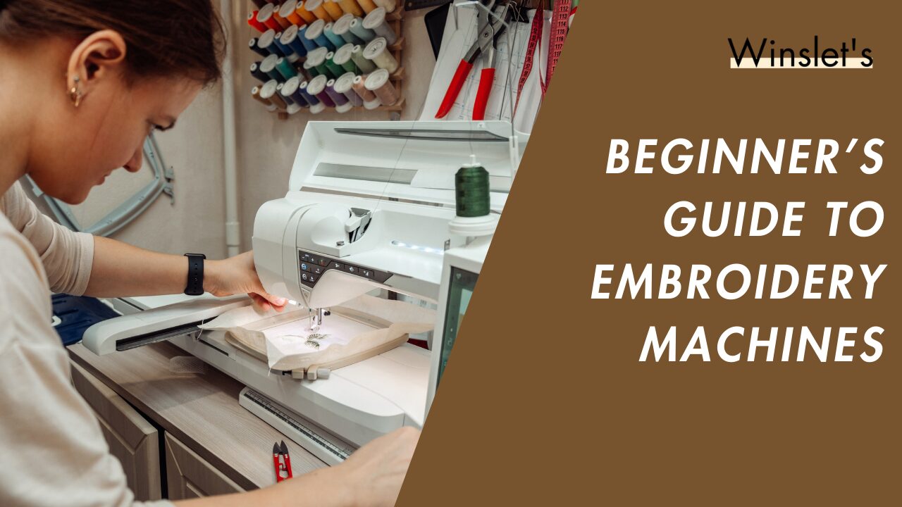 Woman using modern embroidery machine in sewing room – Beginner’s guide.