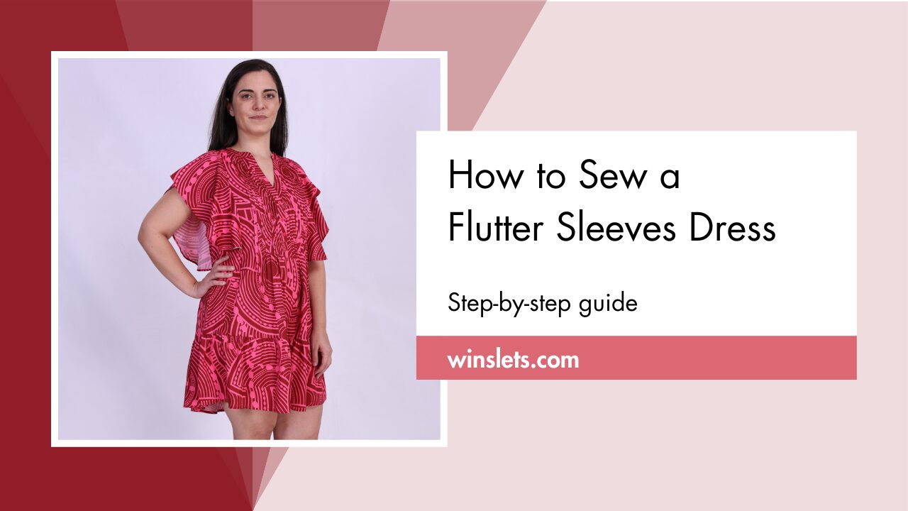 how to sew a flutter sleeves dress