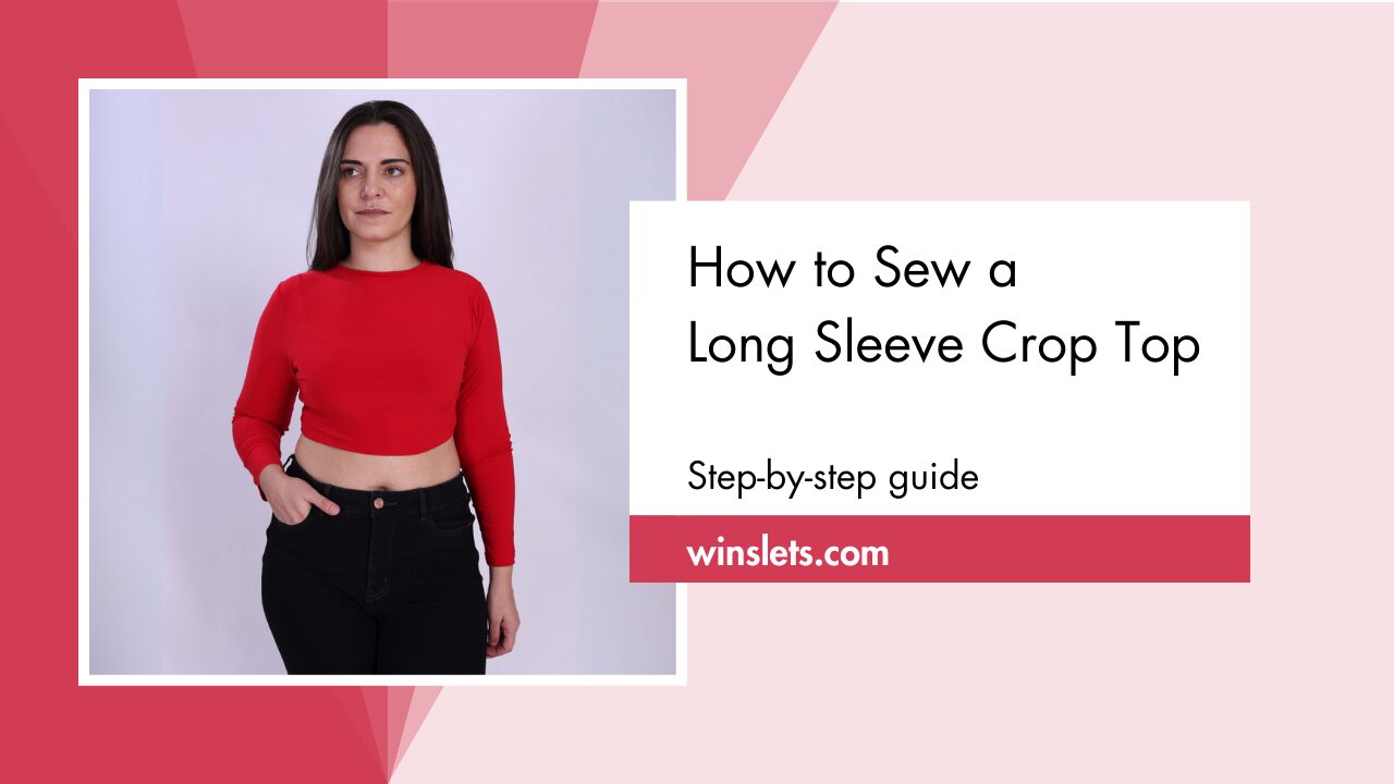 how to sew a long sleeve crop top