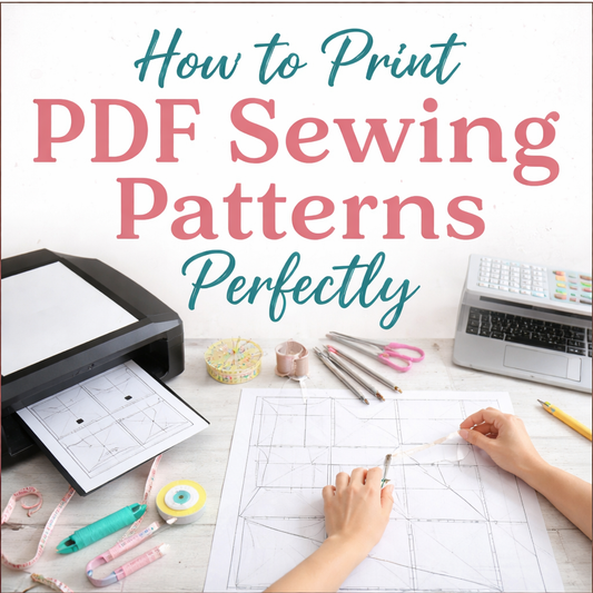 How to Print (Digital) PDF Sewing Patterns Perfectly