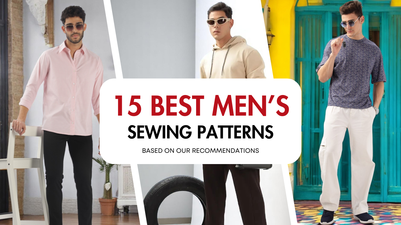 Stylish everyday outfits from the 15 best men’s sewing patterns collection.