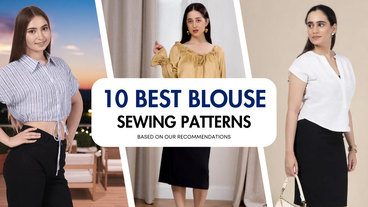 Stylish summer blouse sewing patterns for women in trendy designs