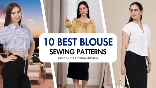 Stylish summer blouse sewing patterns for women in trendy designs