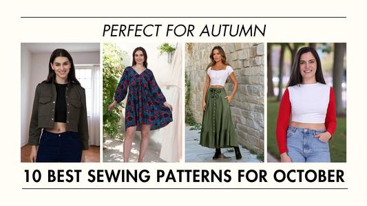 Stylish autumn outfits from the 10 best sewing patterns for October
