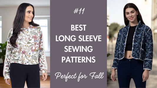 Stylish long sleeve sewing patterns for women, perfect for fall fashion