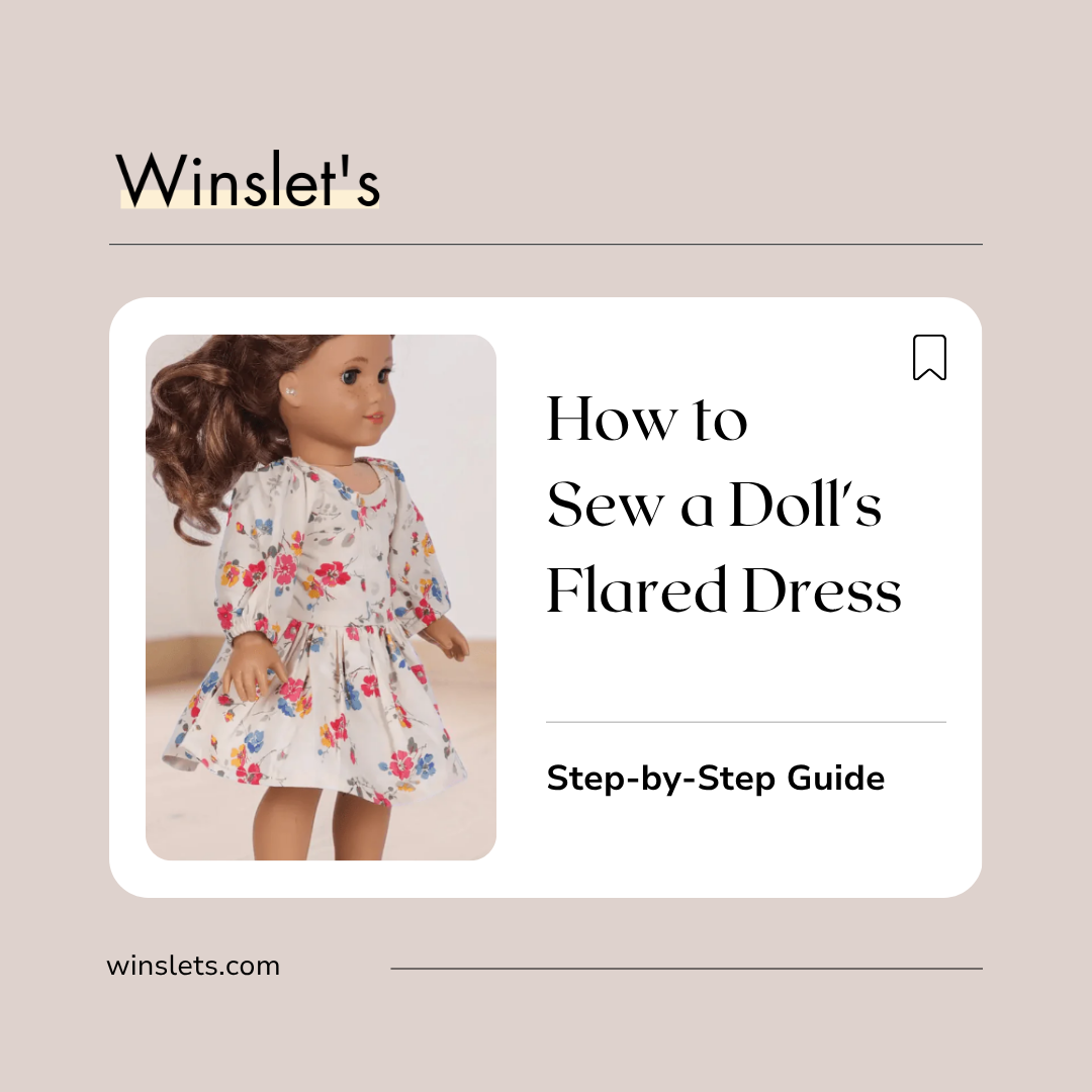 How to Sew a Doll's Flared Dress