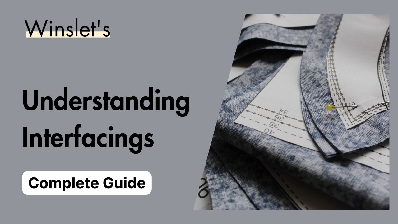 Sewing patterns with interfacing layers for beginner's guide on interfacings.